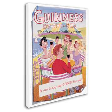Guinness Brewery 'Guinness By The Sea' Canvas Art, 14"x19"