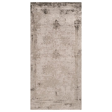 Safavieh Classic Vintage Collection CLV125 Rug, Anthracite, 2'4" X 4'8"
