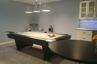 Transitional basement photo in Calgary