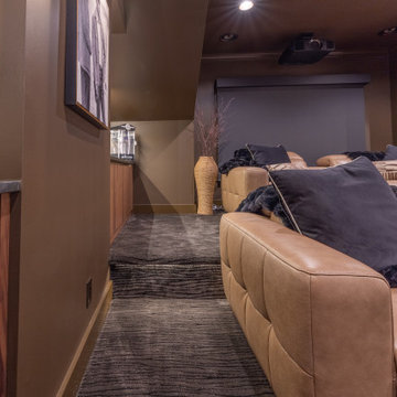 Custom Home Theater with Family-Friendly Design