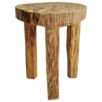 Rustic Naga Three Leg Wood Table 3