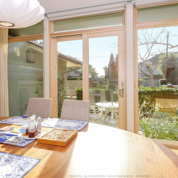 Retro Inspired Dining Room with New Windows and Patio Doors - Renewal by Anderse