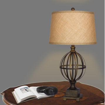 Fangio Lighting's 30.5" Metal Table Lamp, Bronze Finish
