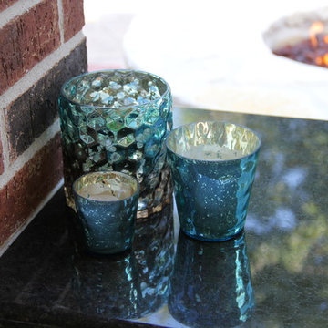 Outdoor Kitchen, Fire Feature, and Stamp Overlay in Humble