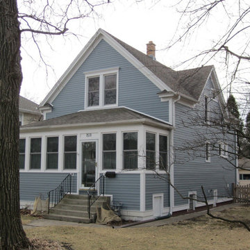 Wilmette, IL Exterior Remodel Farm House Blue