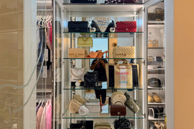 Inspiration for a modern closet remodel in Houston