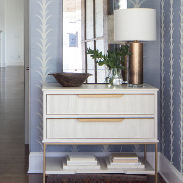 Patterned Grasscloth Entry