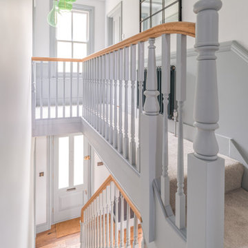 Traditional + modern elegant staircase