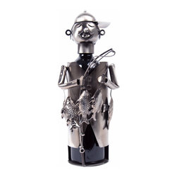 Fisherman Iron Wine Presenter, 5 x 13.5 inches, Iron - Products