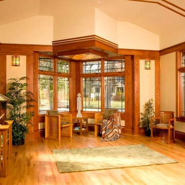 Frank Lloyd Wright prairie style home