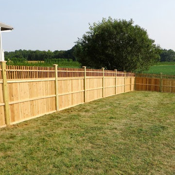 Red Cedar framed fence