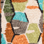 Momeni - Bungalow Bun-3 Multi, 2'3"x8'0" Runner - Happiness shines through this collection of brightly colored, defined geometric designs  juxtaposed against super soft, extra plush area rugs.