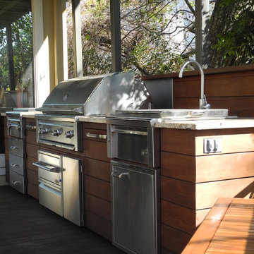 outdoor kitchen ipe deck