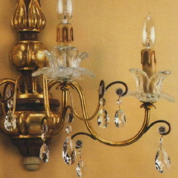 Alba Lamp, Wall Light Sconce, /Swarovski Clear