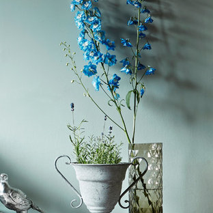 Mediterranes Wohnzimmer in London