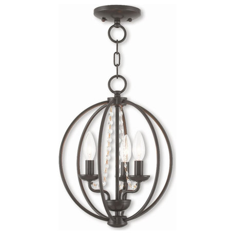 Livex Lighting 40913-92 Arabella - Three Light Convertible Mini Chandelier