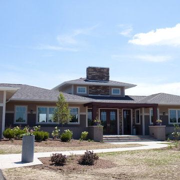 Modern Prairie Style Lakeshore Home