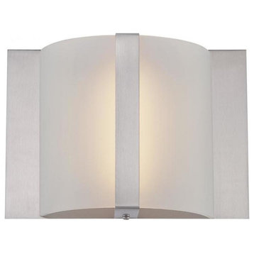 Led Wall Sconce Ps/Frost Glass Shade Type Led 9W