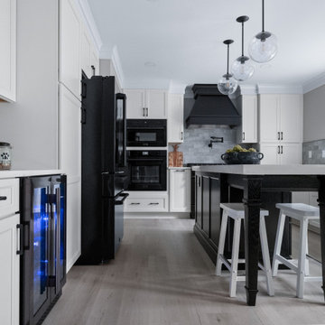 From Cramped & Dated to Light & Bright in Black and White