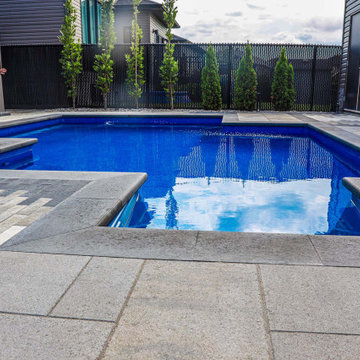 Inground pool construction collaboration with Abloom Landscaping