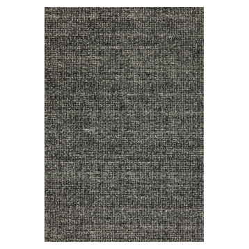 Mehari 23160-8268 Area Rug, Dark Gray And Ivory, 5'3"x7'7"