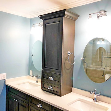 Bathroom Remodel with Mosaic Floor Tile