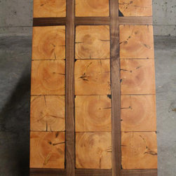 Hobby Project - Reclaimed Beam and Walnut Tables - Coffee And Accent Tables