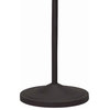 Benzara BM223582 Accent Body Metal Floor Lamp Bell Shade, Black & Gray