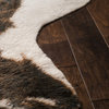 Southwestern Faux Cowhide Grand Canyon Area Rug, Beige/Brown, 6'2"x8'