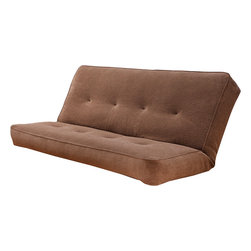 Series Futon Mattress with premium Cover in Marmont Mocha - Futon Mattresses