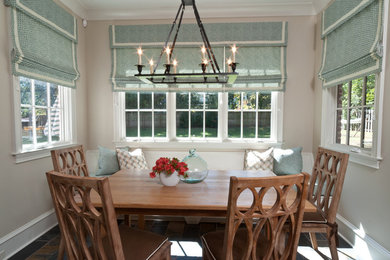 Photo of a transitional kitchen/dining combo in Other.