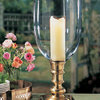 Solid Brass and Crystal Hurricane Lamp