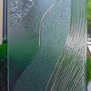 Front Door - High Tide - Cast Glass CGI 033 Exterior - Fiberglass Grain -...