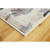 L'Baiet Quinn Grey Indoor Floral Decor 8 Ft. X 10 Ft. Rug