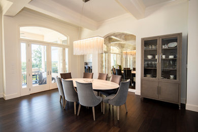 Dining room - transitional dining room idea in Austin