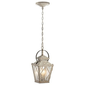 Woodbridge Lighting 14623STN-M40IRI 14623STN Kenda 1-Light Mini-Pendant