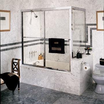 Chrome Lucette Tub Slider with Buttress Retun