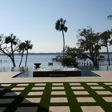 Luxury All Tile Steel Blue Pool & Spa