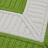 Braided Rope Walk Area Rug, Rectangle, Bright Green, 5'x8'