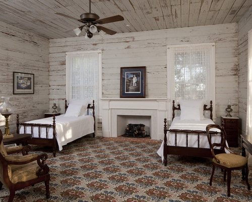 Landhausstil Schlafzimmer mit Kamin Ideen, Design & Bilder | Houzz