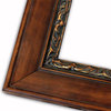 Walnut Scrolled Gold Picture Frame, Solid Wood, 8"x10"