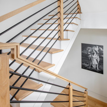 Modern Stairs Horizontal Metal Rail