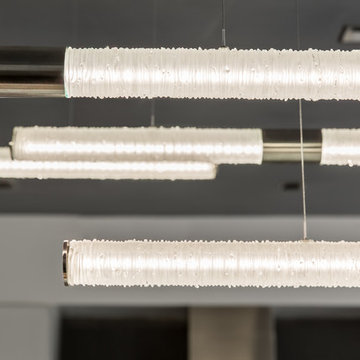 TAMAR WAND | Modern Contemporary Custom Blown Glass Linear LED Pendant Light