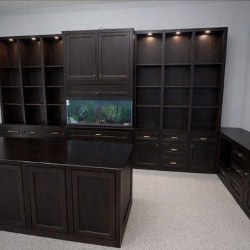 Mahogany Executive Office with Fish Tank