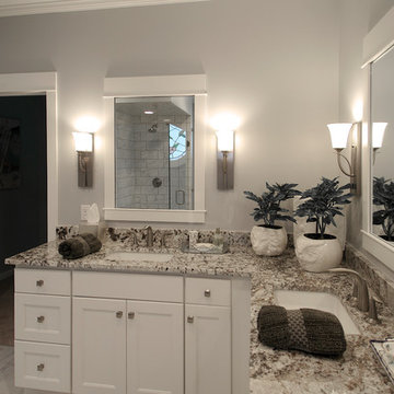 Black and White Cincinnati Bathroom Remodel