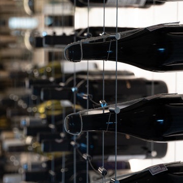 Proprietary, Stainless Steel Cable Wine Racks