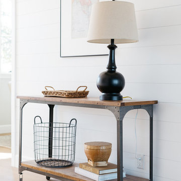 Entry Console With Baskets in Industrial Style