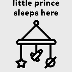 Prince Sleeps Here - Kids Wall Decor
