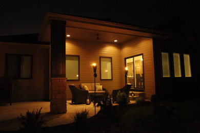 Traditional exterior home idea in Omaha