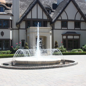 Luxury Pools Hamptons Entry Fountain Light Show Aquatic Consultant Pool Designer